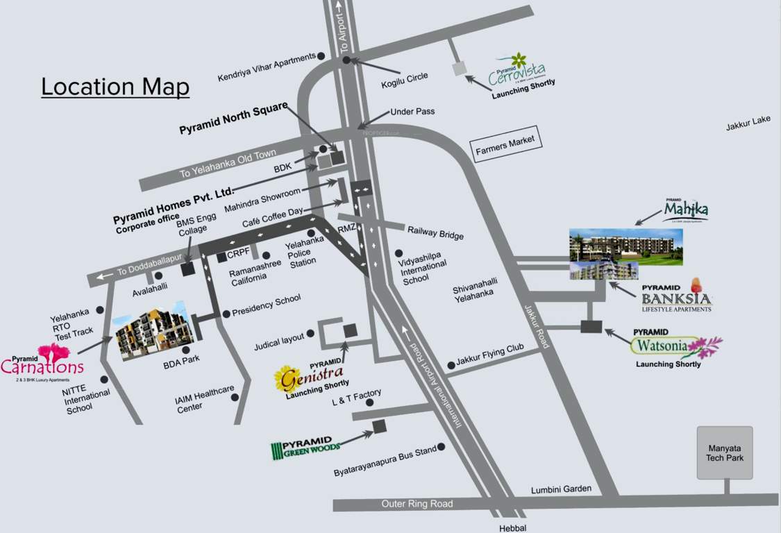 carnations Images for Location Plan of Pyramid Carnations