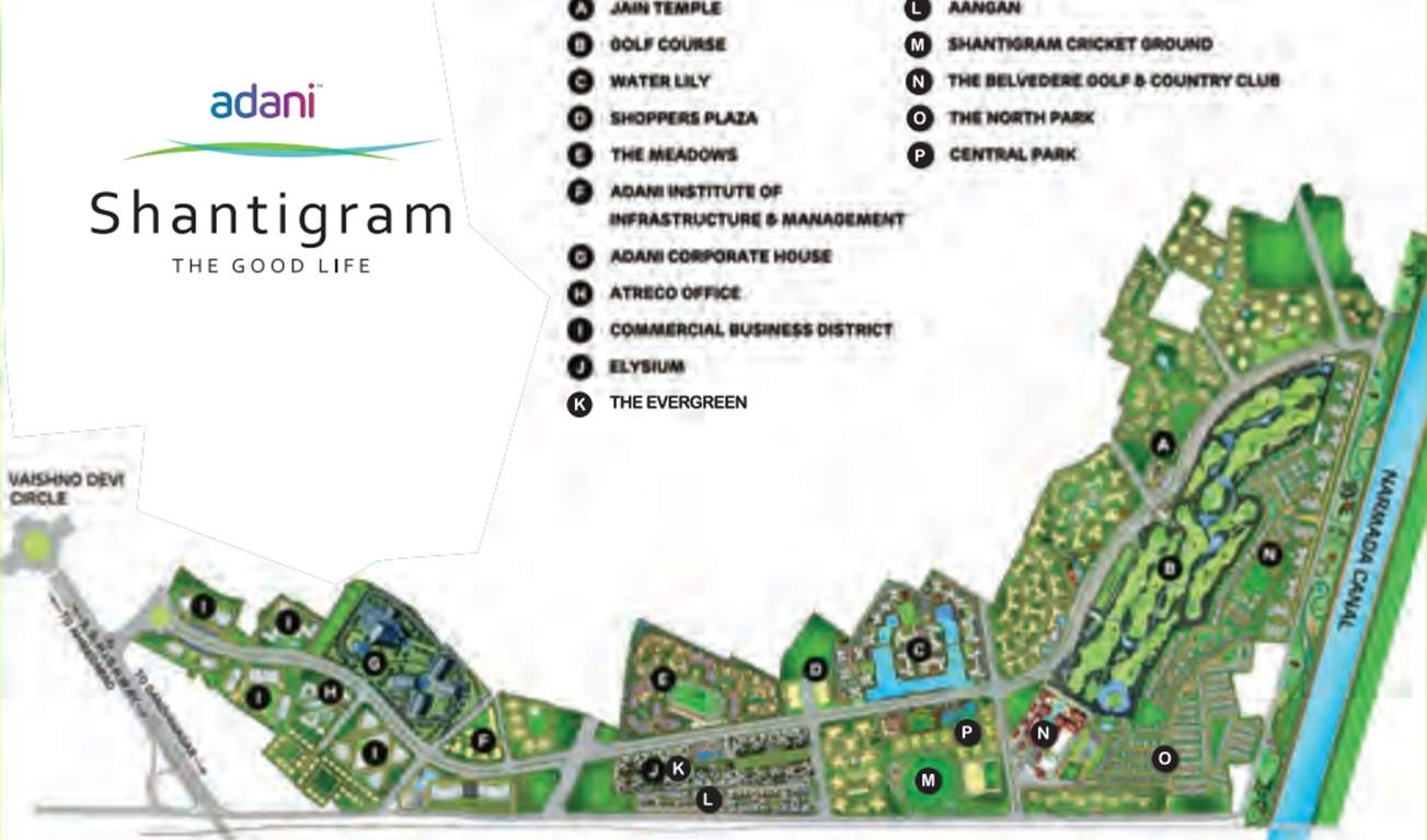 the evergreen Images for Master Plan of Adani The Evergreen