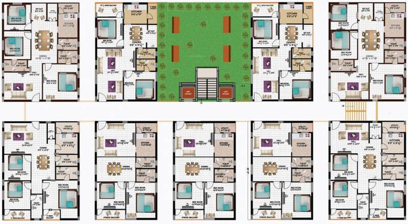  alaya Alaya Cluster Plan from 1st to 5th Floor