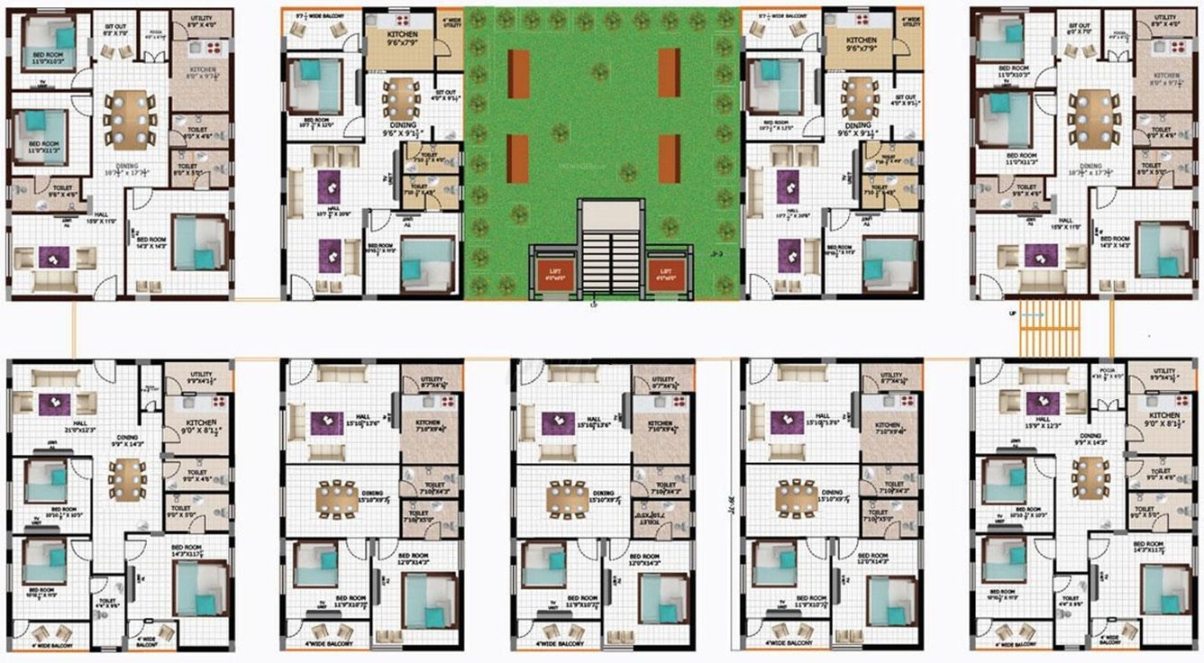  alaya Alaya Cluster Plan from 1st to 5th Floor