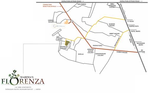  florenza Images for Location Plan of Mahima Florenza