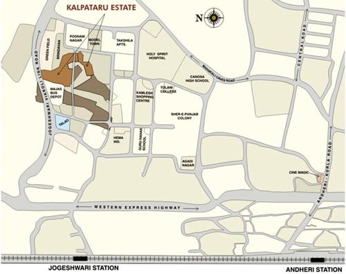  estate Images for Location Plan of Kalpataru Estate
