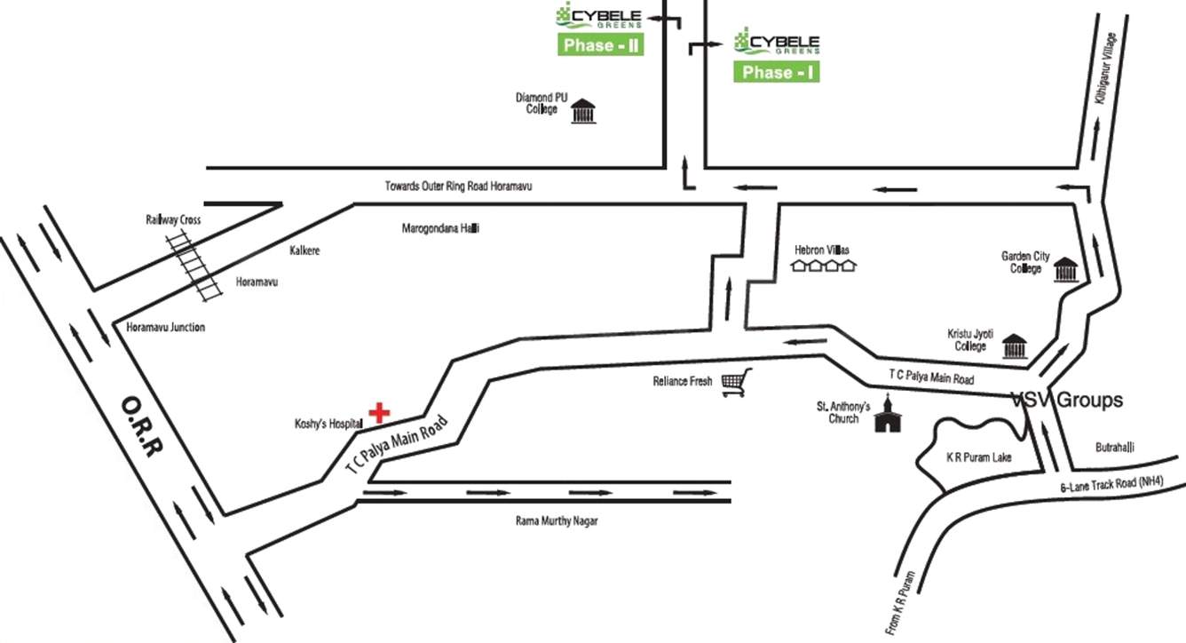 greens Images for Location Plan of Cybele Greens