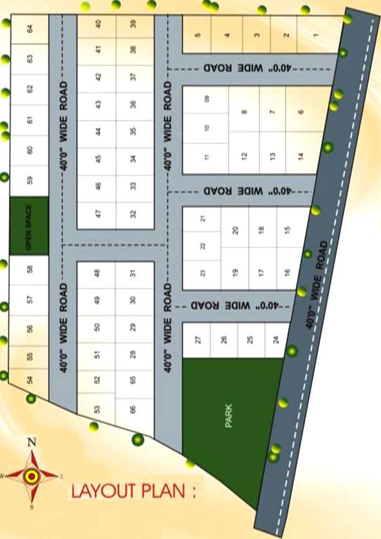 nandanavanam Images for Layout Plan of Srija Nandanavanam