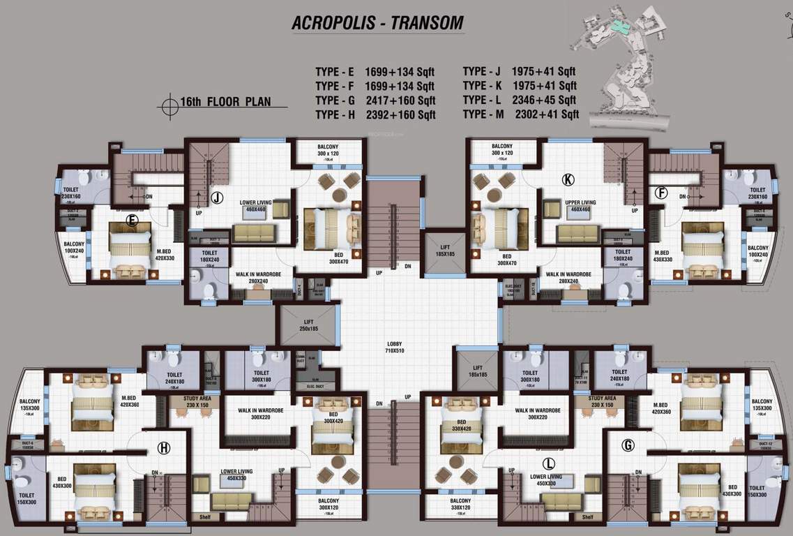  acropolis Images for Cluster Plan of Landmark Acropolis