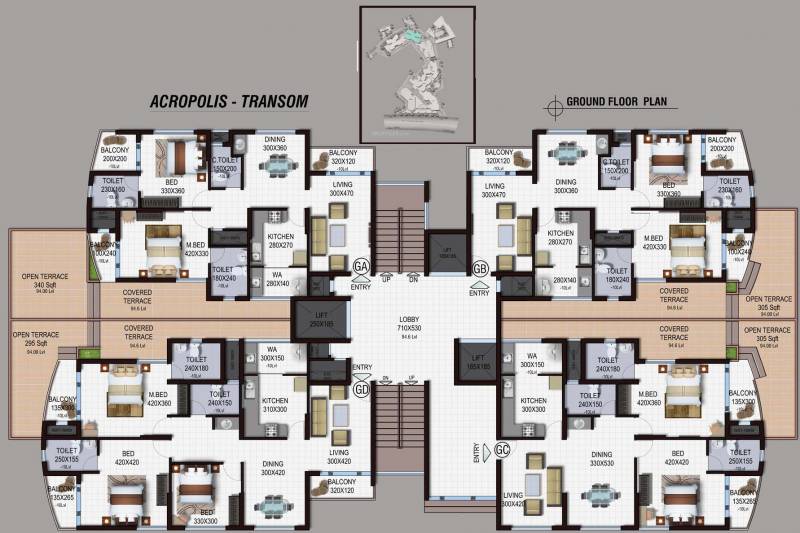  acropolis Images for Cluster Plan of Landmark Acropolis