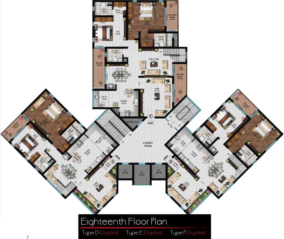  acropolis Pilaster Cluster Plan