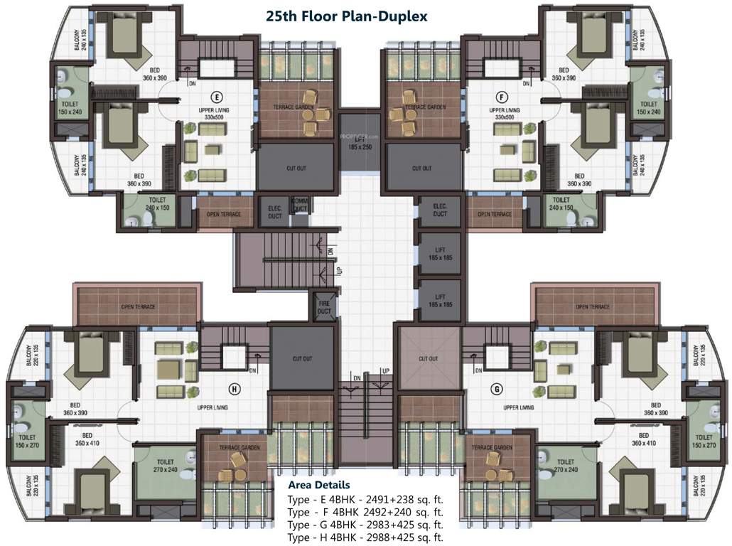  acropolis Pilaster Cluster Plan