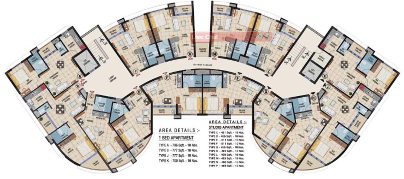  acropolis Pilaster Cluster Plan