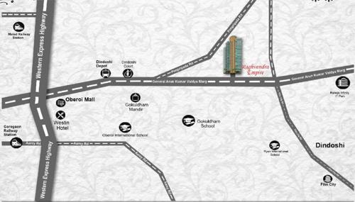  hillway Images for Location Plan of Raghvendra Empire