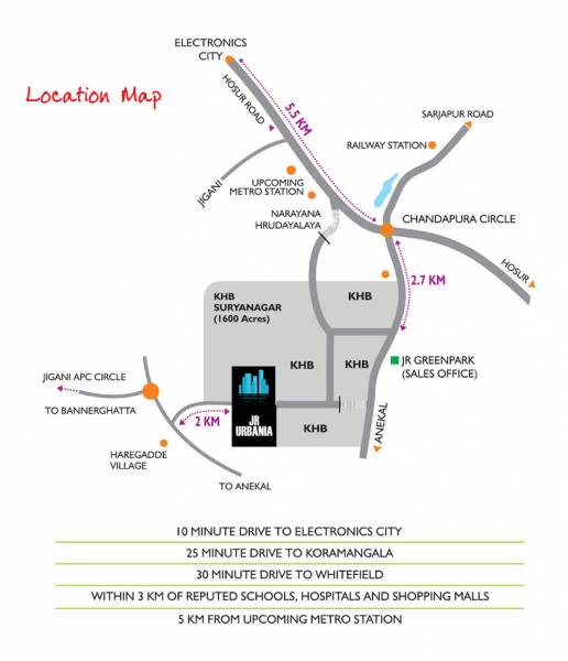 Location Plan urbania-villas Location Plan