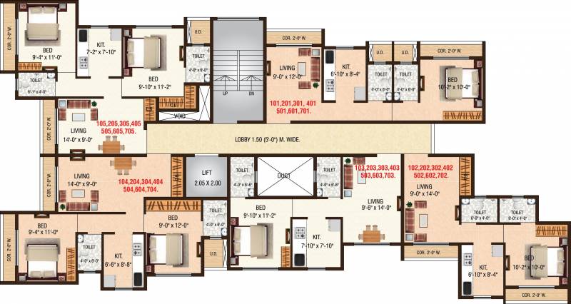  sunanda-circle-b-wing-phase-1 Images for Cluster Plan of Rudis Sunanda Circle B Wing Phase 1