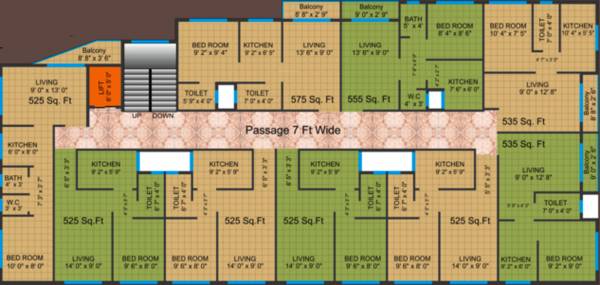 Images for Cluster Plan of Uni Palm Residency