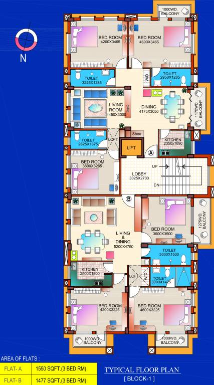 Images for Cluster Plan of Rabindra Dunlop Residency