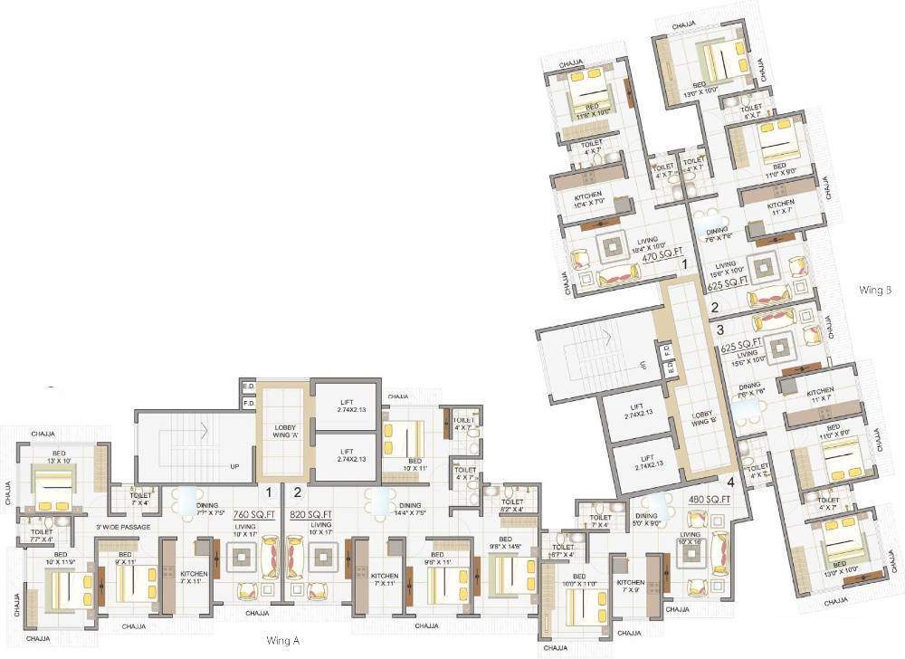  apurva Images for Cluster Plan of Sidhivinayak Apurva