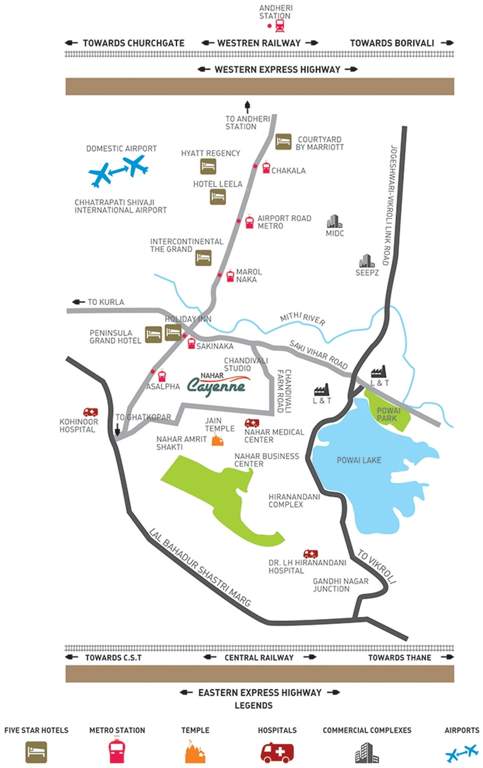 cayenne Images for Location Plan of Nahar Cayenne