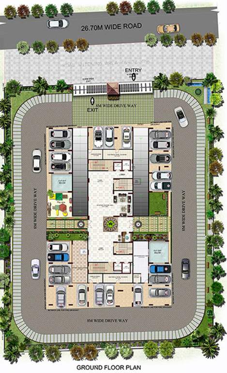  parimala skyview Images for Cluster Plan of Vishnu Parimala SkyView