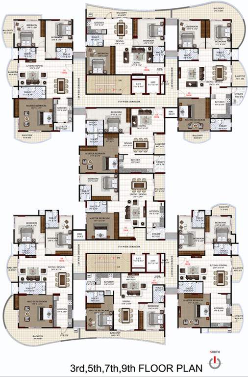  parimala skyview Images for Cluster Plan of Vishnu Parimala SkyView