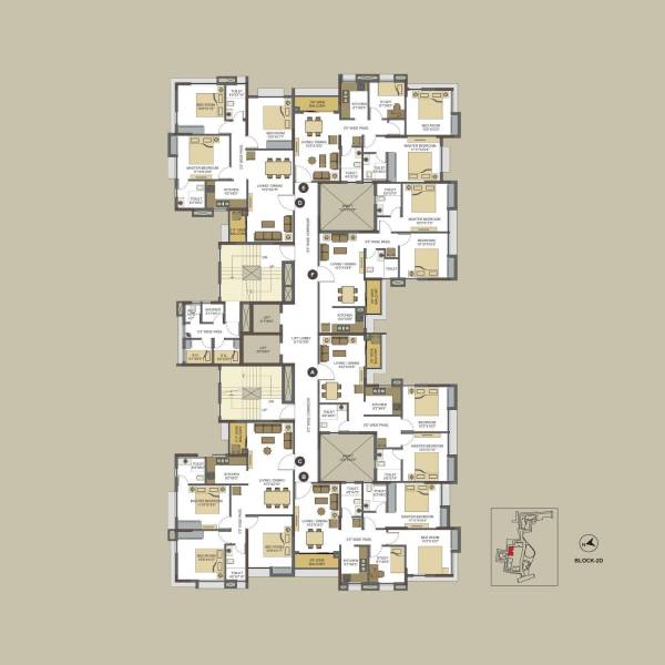 2D Cluster Plan for Typical Floor suncrest-estate-phase-1 2D Cluster Plan for Typical Floor