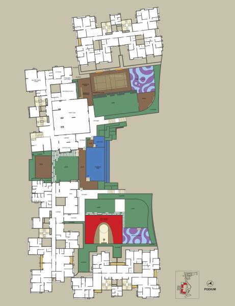 Cluster Plan for Podium Level suncrest-estate-phase-1 Cluster Plan for Podium Level