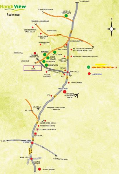 Images for Location Plan of MSK Nandi View III Images for Location Plan of MSK Nandi View III