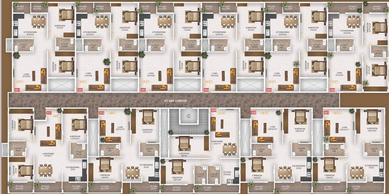  pebbles Images for Cluster Plan of Sanjeevini Pebbles