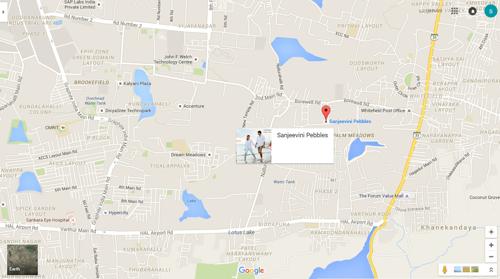 pebbles Images for Location Plan of Sanjeevini Pebbles
