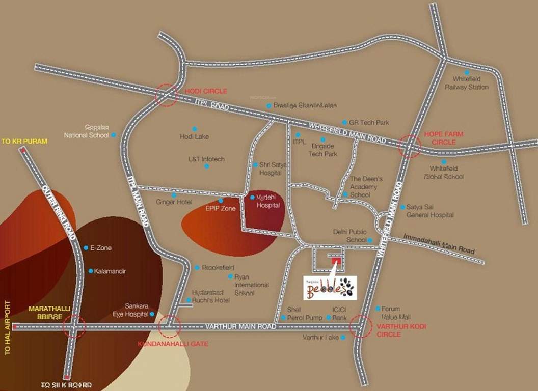  pebbles Images for Location Plan of Sanjeevini Pebbles