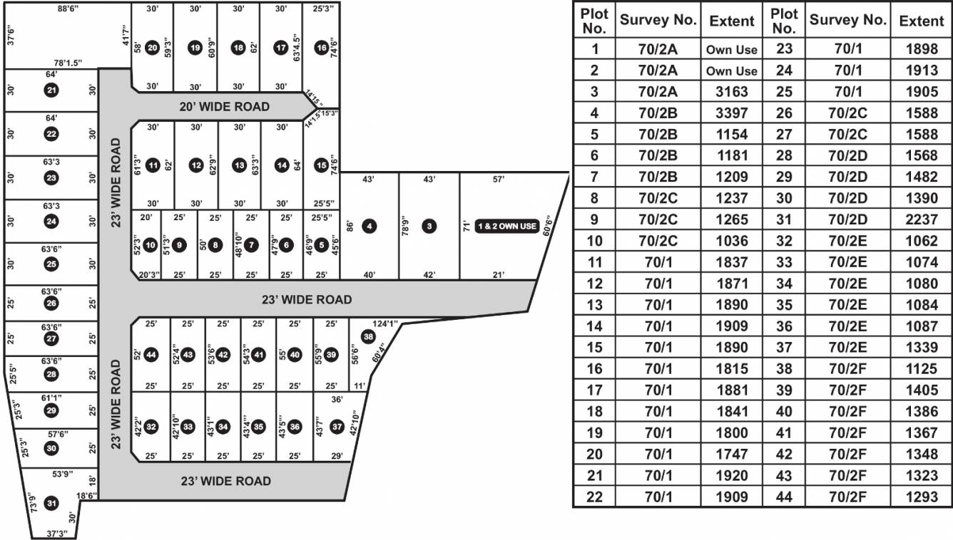 Images for Layout Plan of Vamanan Atchaya Garden