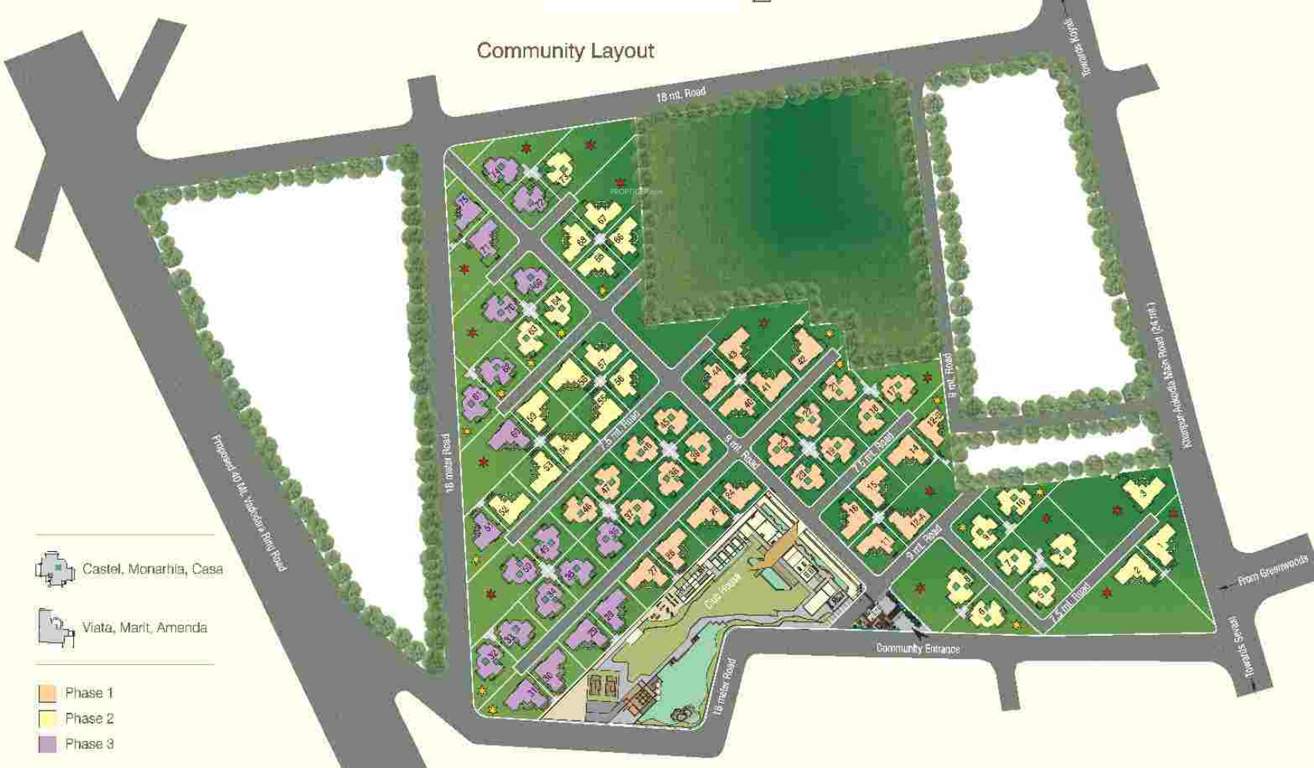  antica greenwoods Layout Plan