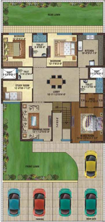  elegant homes Images for Cluster Plan of B M Gupta Developers Elegant Homes