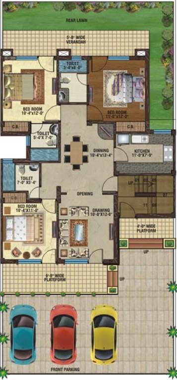  elegant homes Images for Cluster Plan of B M Gupta Developers Elegant Homes