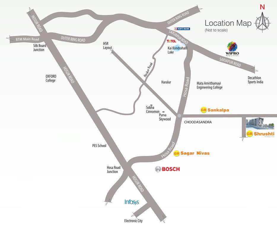 shrushti Images for Location Plan of GR Shrushti