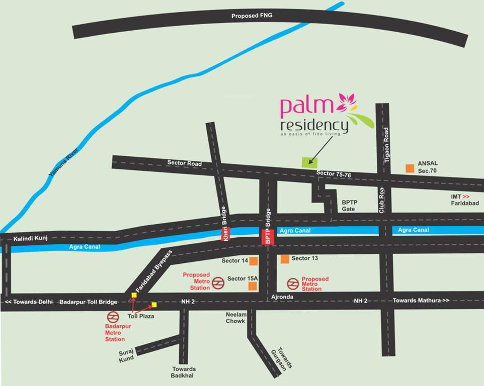  palm residency Images for Location Plan of RAS Palm Residency