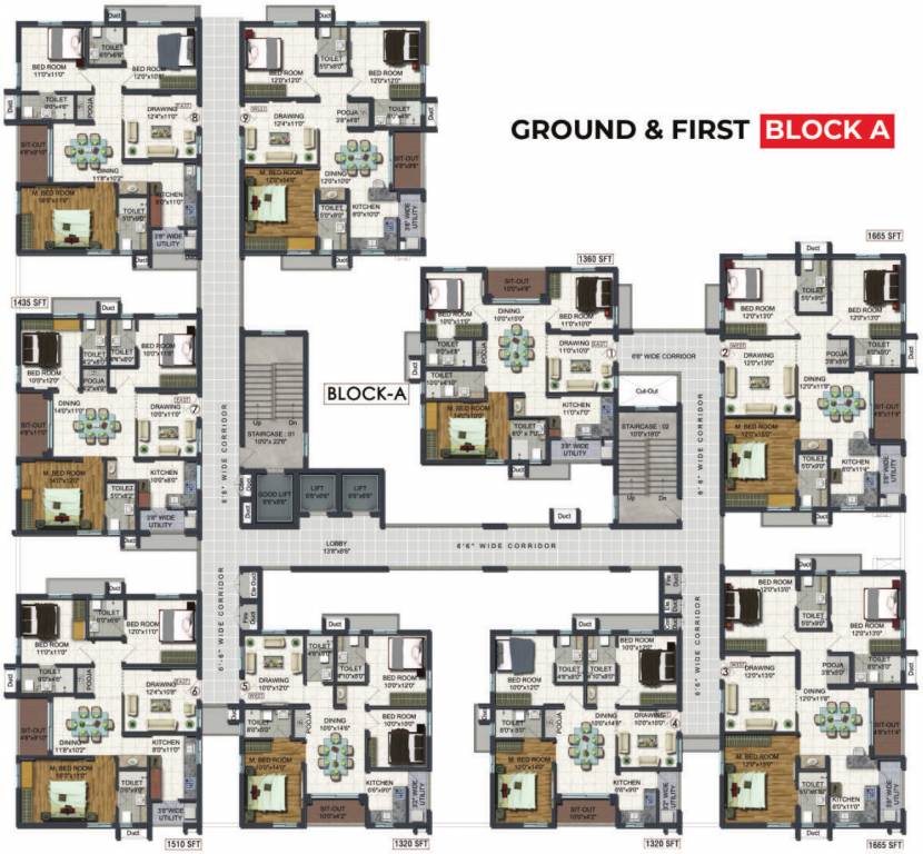 Images for Cluster Plan of Raghuram A2A Life Spaces
