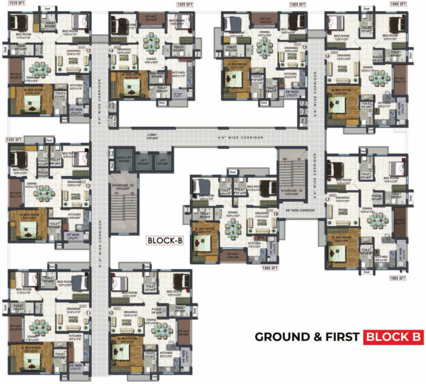 Images for Cluster Plan of Raghuram A2A Life Spaces