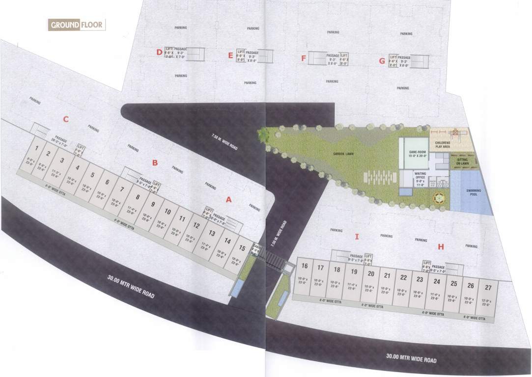 auro heights Images for Cluster Plan of Shreeji Auro Heights