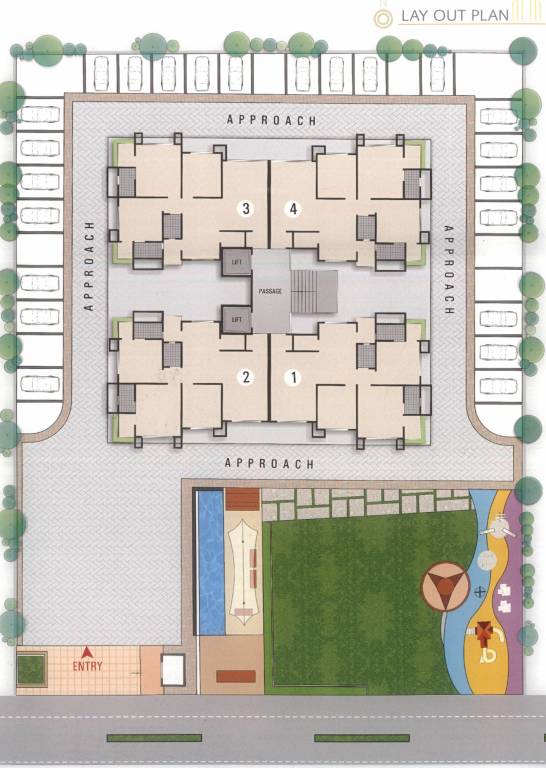 Images for Layout Plan of Radhe White Palace