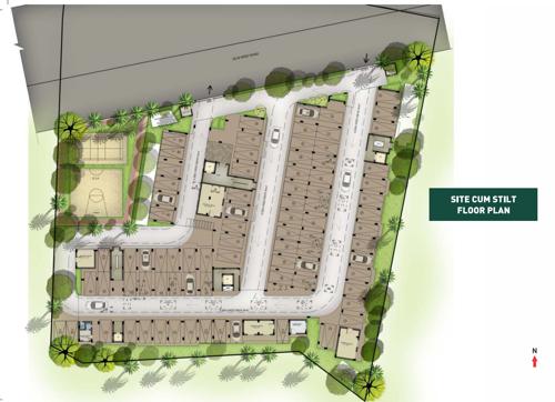 meridian Block 1,2,3 Cluster Plan For Ground Floor