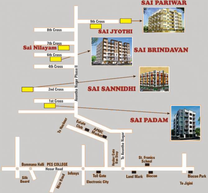 Images for Location Plan of Privilege Sai Krishna Homes