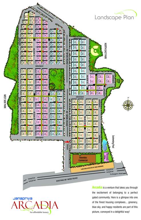  janapriya arcadia Master Plan