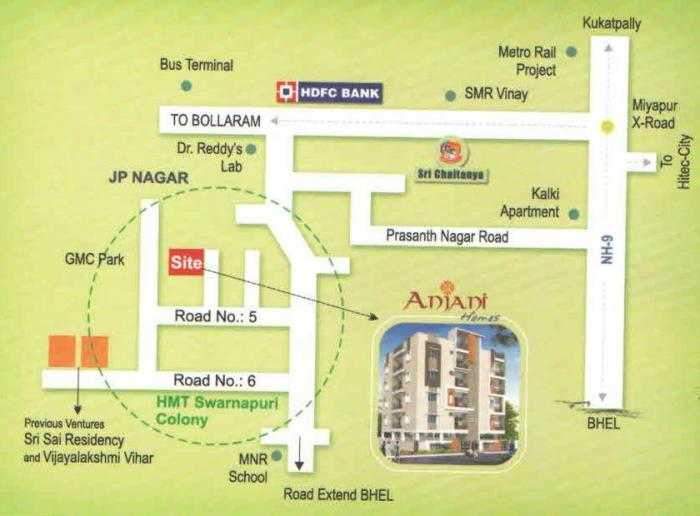  anjani homes Location Plan