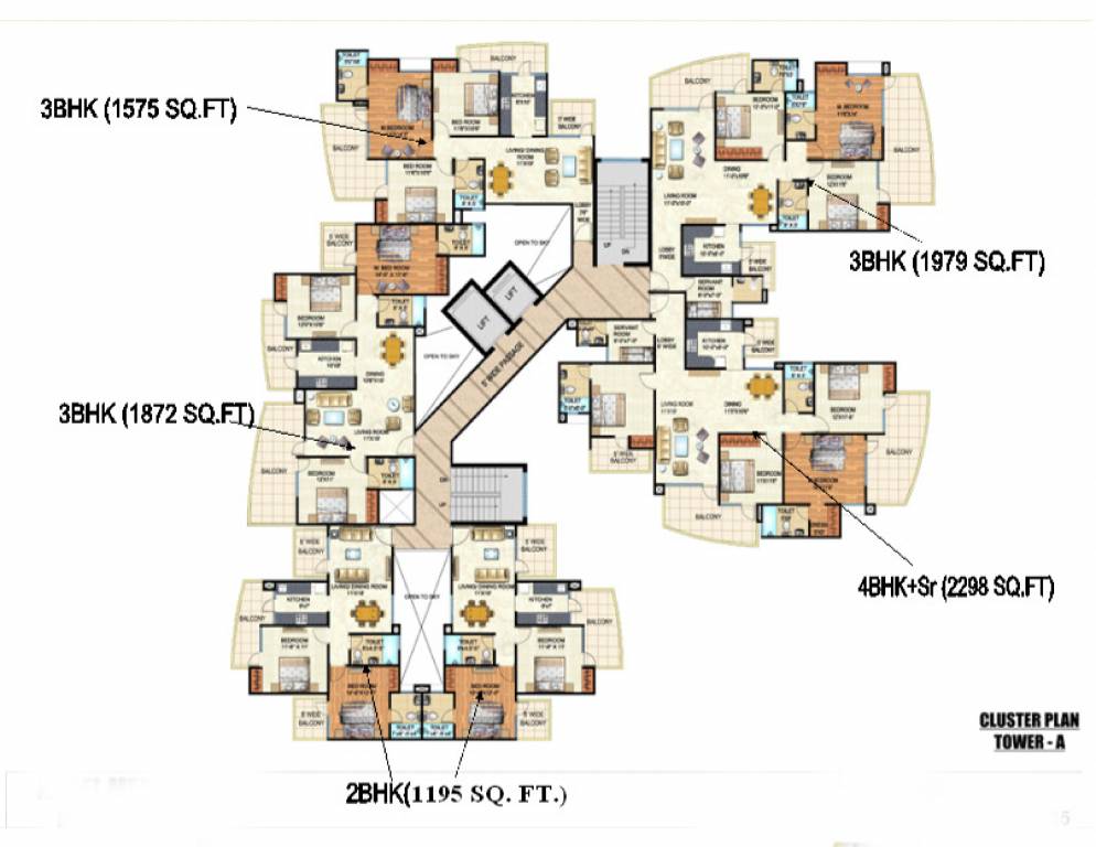  angel mercury Tower A  Cluster Plan