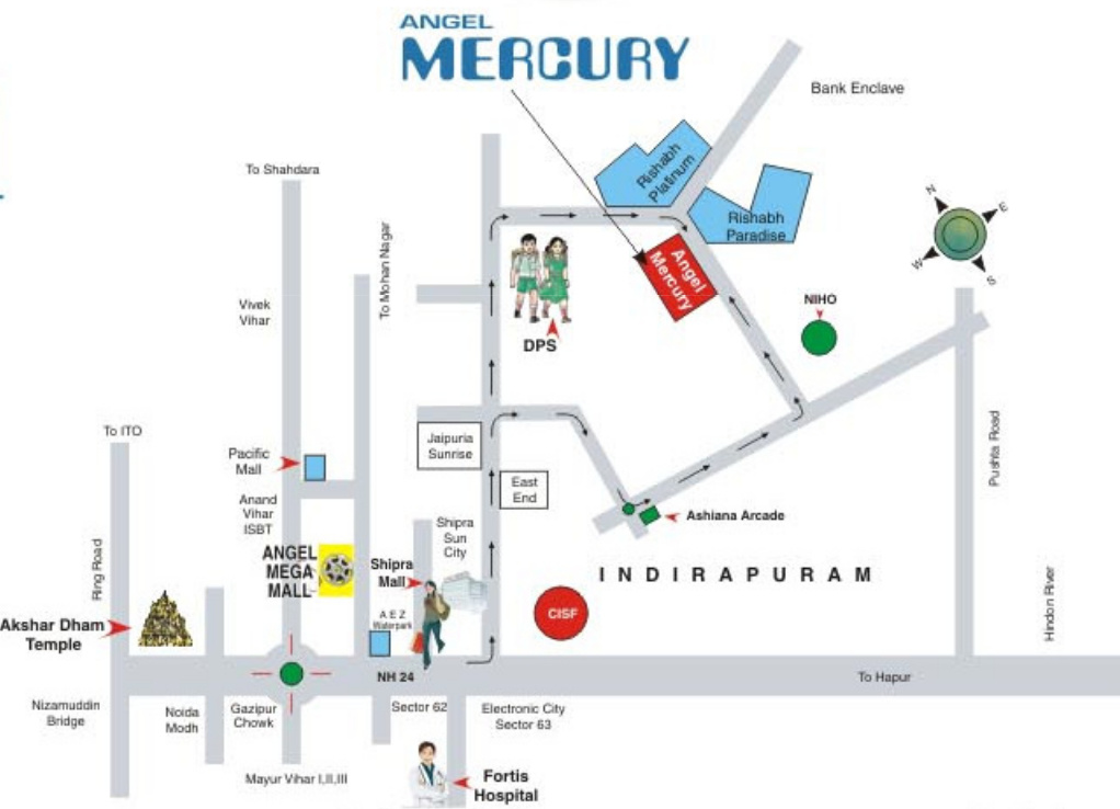 angel mercury Location Plan