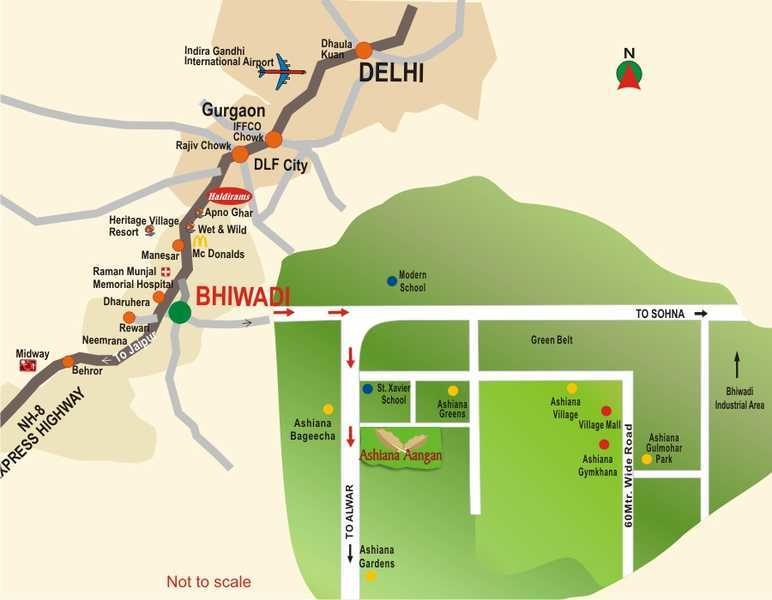 ashiana aangan Location Plan
