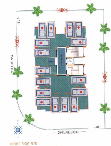  darshan Shree Ganesh Darshan Cluster Plan for ground Floor