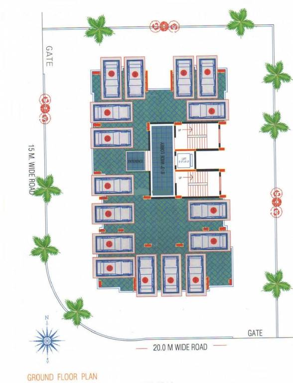  darshan Shree Ganesh Darshan Cluster Plan for ground Floor
