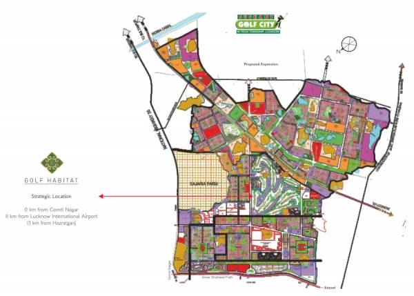  sushant-golf-city Location Plan
