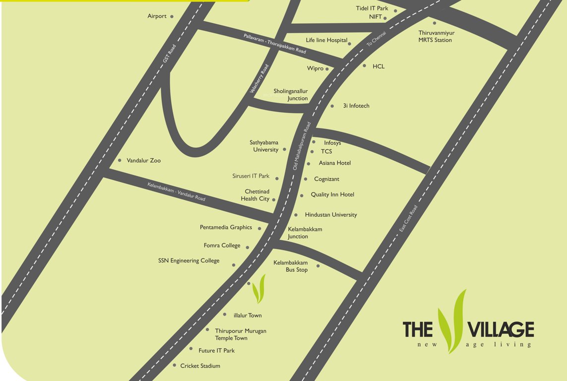  the village Location Plan