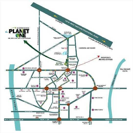  andromida planet one Location Plan